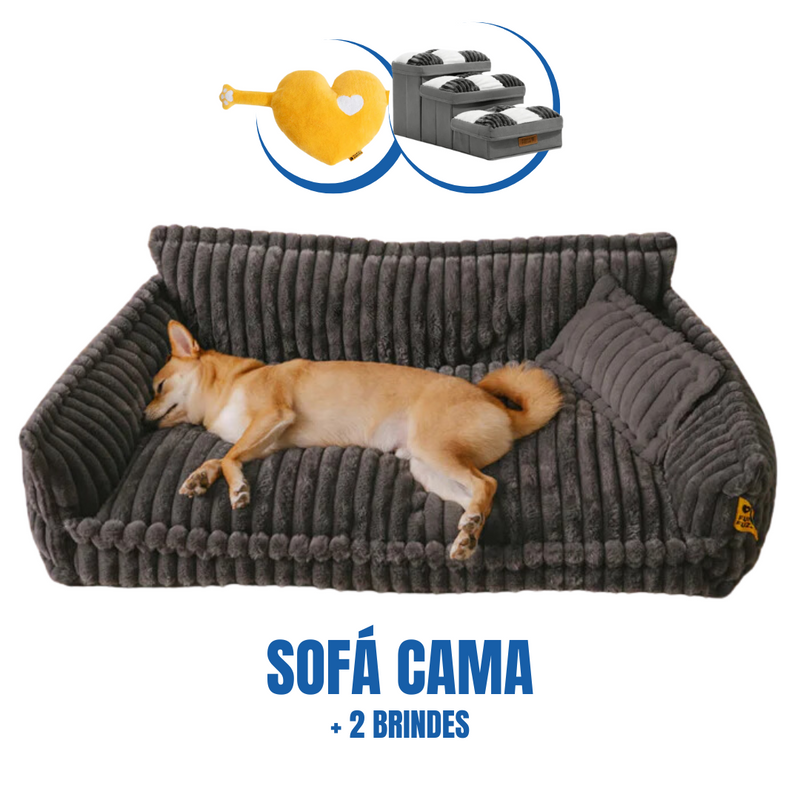 Cama Sofá Pet Ortopédico - O seu pet merece o melhor + 2 BRINDES: Escada e Almofada