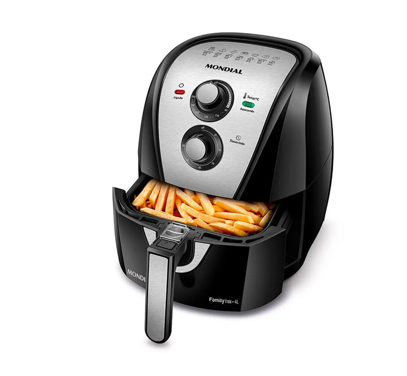 [PREÇO DE FÁBRICA] AirFryer Fritadeira Elétrica Family 4l 1500w + BRINDE [Guia de 70 Receitas]