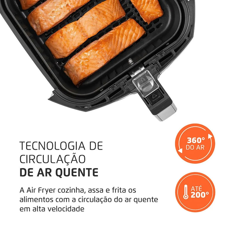 [PREÇO DE FÁBRICA] AirFryer Fritadeira Elétrica Family 4l 1500w + BRINDE [Guia de 70 Receitas]